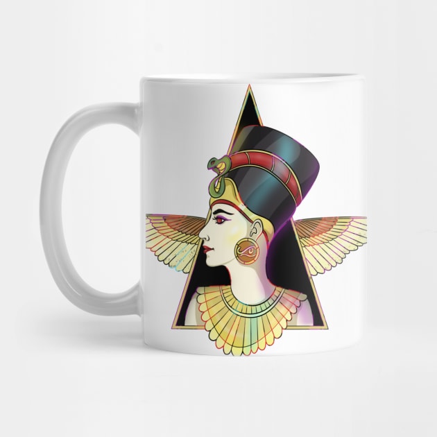 Goddess Nefertiti Ancient Egyptian by Trendy Black Sheep